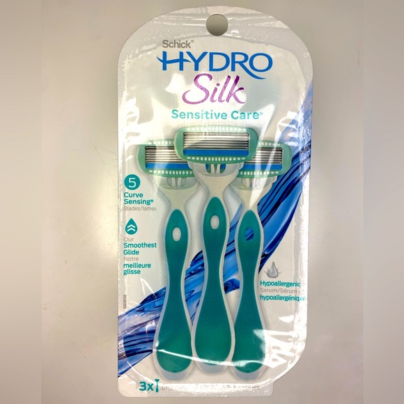 Schick Hydro Silk Sensitive Care 5 Blade Disposable Razors 3ct - Picture 1 of 1